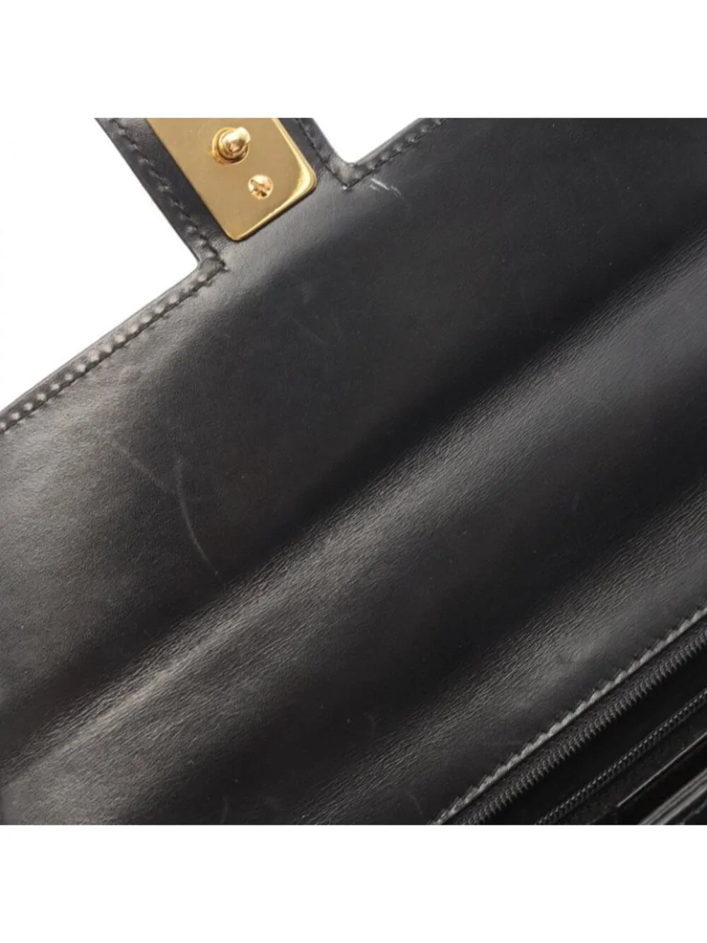 Gucci Handbag 000 46 Black Leather Top Handle - Picture 8 of 11